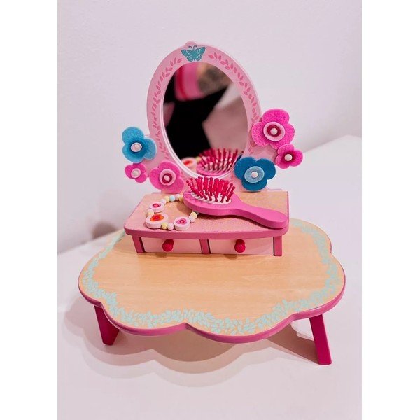 Detský drevený toaletný stolík Djeco Flora-image-1