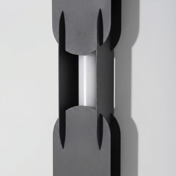 Čierne kovové LED nástenné svietidlo CHAIN – Thoro-image-3