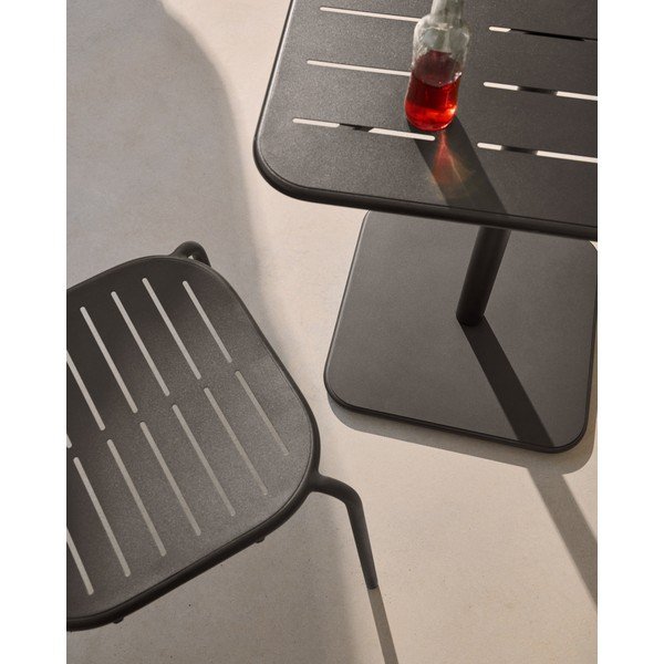 Oceľový záhradný jedálenský stôl 70x70 cm Brai – Kave Home-image-3