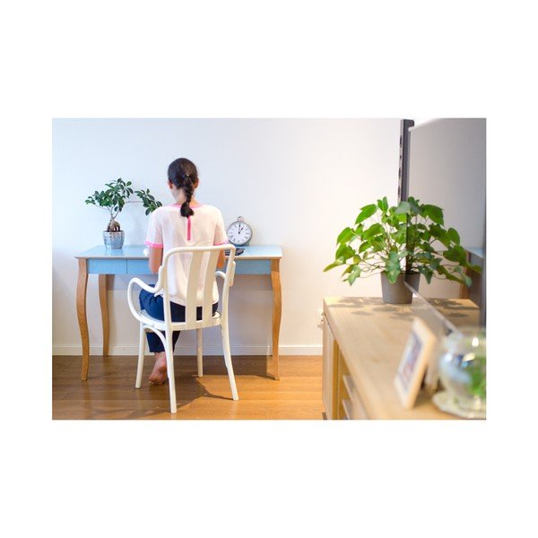 Tmavotyrkysový písací stôl Ragaba Lillo, dĺžka 85 cm-image-3