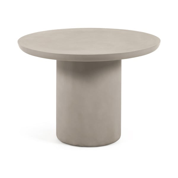 Betónový záhradný jedálenský stôl ø 110 cm Taimi – Kave Home