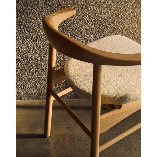 Béžová/v prírodnej farbe jedálenské stoličky Timons – Kave Home-image-2