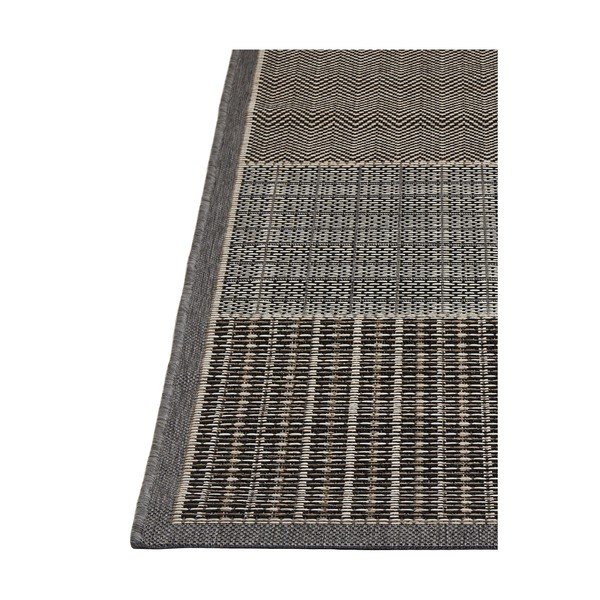 Vysokoodolný koberec vhodný do exteriéru Floorita Quadrotta Grey, 160 x 230 cm-image-4