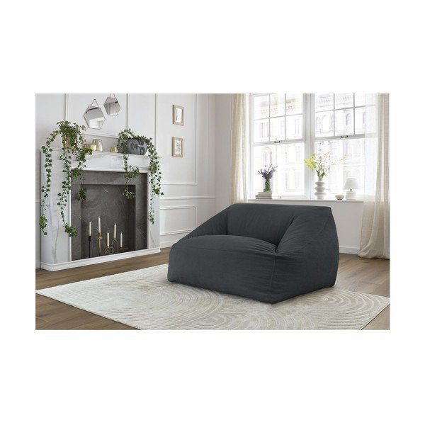 Tmavosivý menčestrový sedací vak Lilibet – Bobochic Paris-image-1