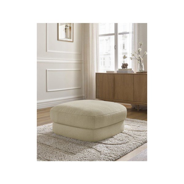 Béžová podnožka z textílie buklé Leonore – Bobochic Paris-image-3