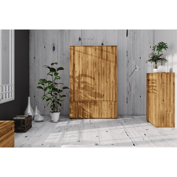 Šatníková skriňa z dubového dreva 135x206 cm Vento 3 - The Beds-image-4