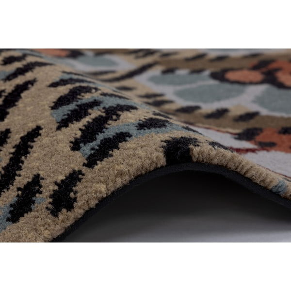 Hnedý vlnený koberec 200x300 cm Paisley – Agnella-image-2