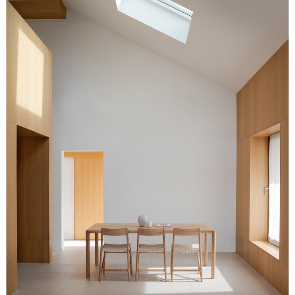 Jedálenský stôl z dubového dreva 90x200 cm Derven – Gazzda-image-2