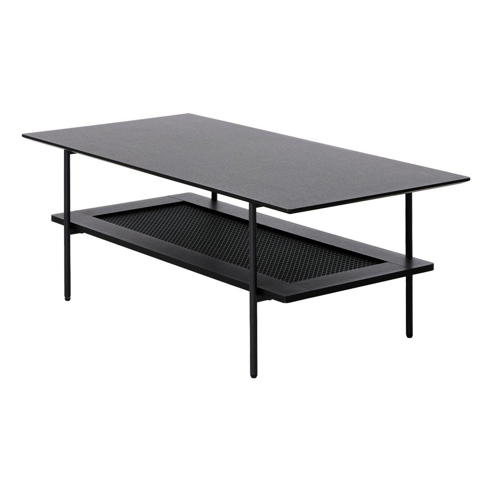 E-shop Čierny konferenčný stolík 55x110 cm Pensacola – Unique Furniture