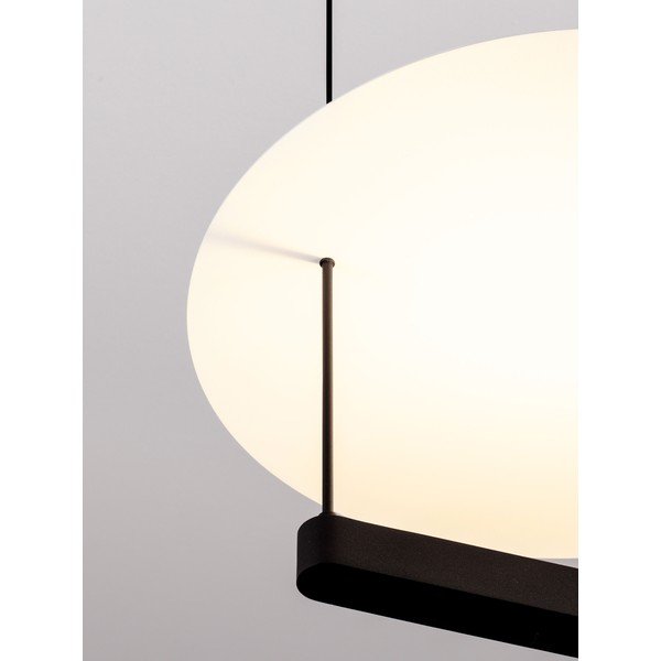Biele/matne čierne hliníkové LED závesné svietidlo so stmievačom ø 40 cm Diona – Nova Luce-image-2