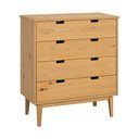 Komoda z dubového dreva v prírodnej farbe 75x85x38 cm Garrison – Rowico