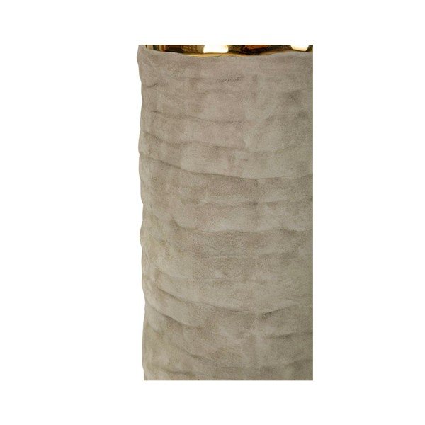 Svetlosivá/krémovobiela keramická stolová lampa s textilným tienidlom (výška  73 cm) Lima – Mauro Ferretti-image-3