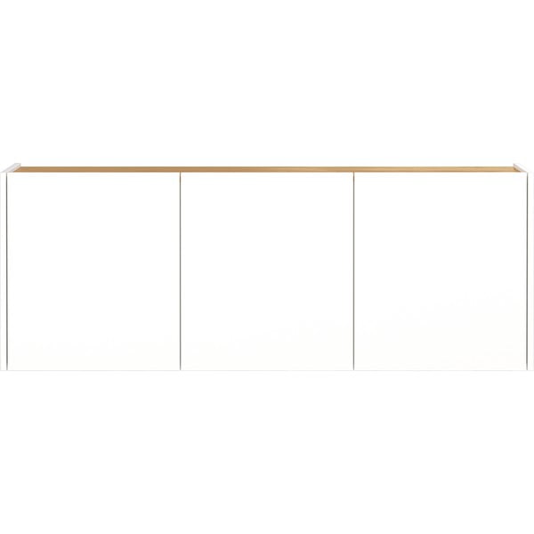 Biela závesná skrinka v dekore duba 138x52x25 cm Libbiano – Germania-image-2