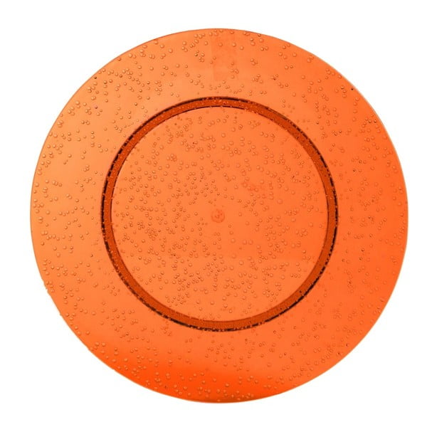 Oranžový plastový tanier Navigate Bubble
