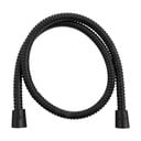 Matne čierna sprchová hadica z nehrdzavejúcej ocele Powerflex – Sapho