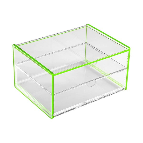Zelený úložný box Versa Ariel, 17,1 × 13 × 9,2 cm