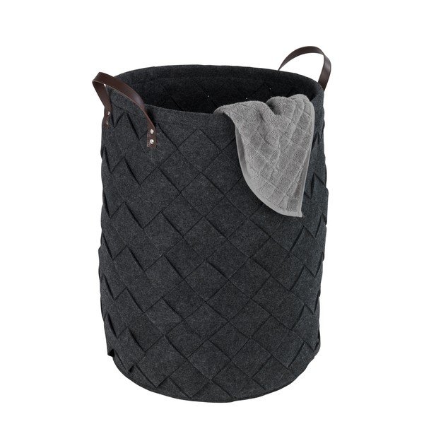 Čierny kôš na bielizeň Wenko Trovo, objem 75 l-image-2