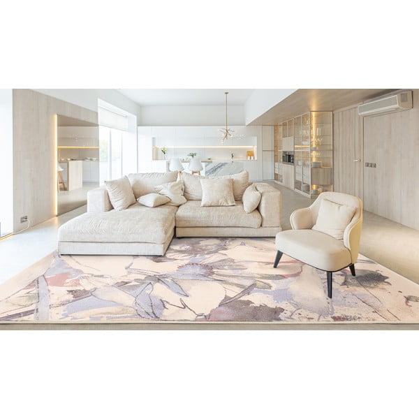 Krémovobiely vlnený koberec 200x300 cm Lilia – Agnella-image-1