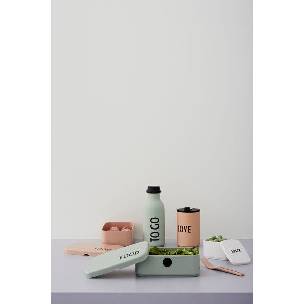 Oranžový/béžový termo hrnček 350 ml Love – Design Letters-image-1