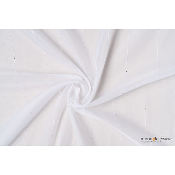 Biela záclona 140x260 cm Michelle - Mendola Fabrics