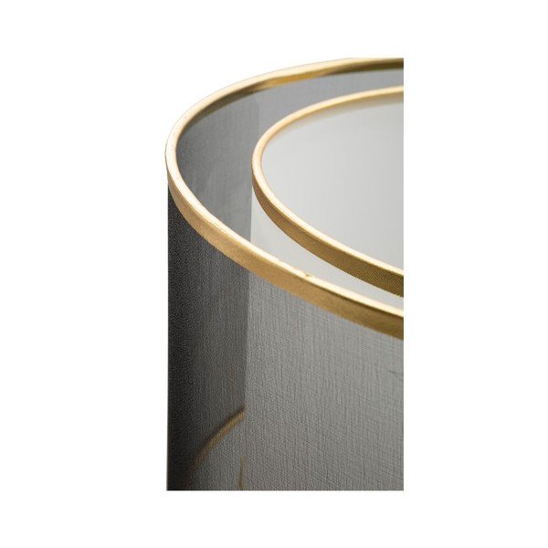 Čierna/v zlatej farbe stojacia lampa s textilným tienidlom (výška  153 cm) Levels – Mauro Ferretti-image-1