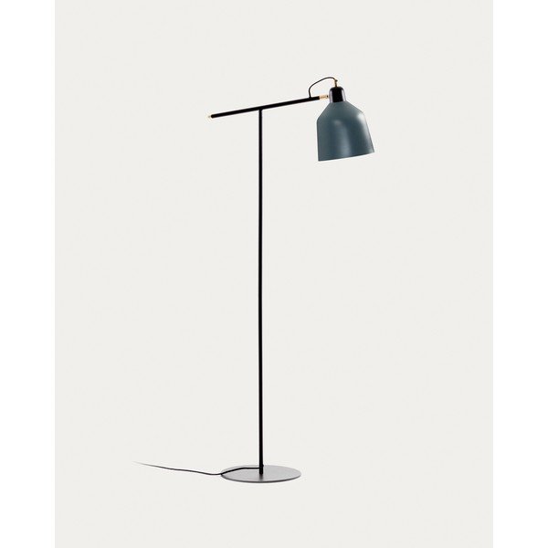 Stojacia lampa v petrolejovej farbe s kovovým tienidlom (výška 147 cm) Olimpia – Kave Home-image-2