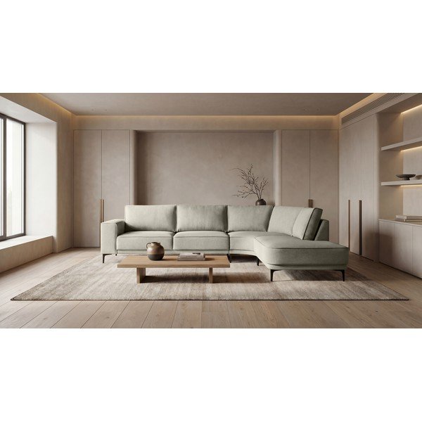 Svetlosivá rohová pohovka (pravý roh) Copenhagen – Scandic-image-1