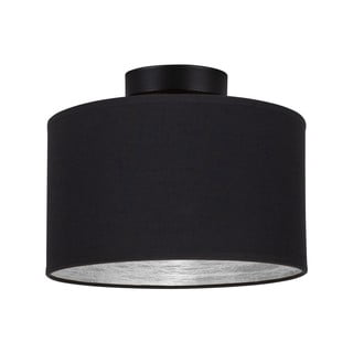 Stropné svietidlo v čierno-striebornej farbe Bulb Attack Tres, ⌀ 25 cm