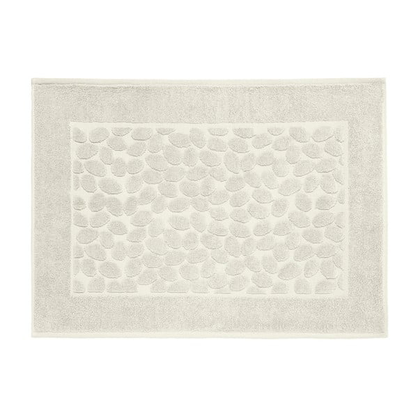 Sivobéžová bavlnená kúpeľňová predlozka Maison Carezza Ciampino, 50 × 70 cm