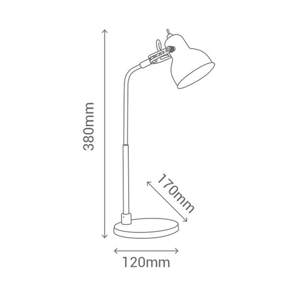 Červená stolová lampa s LED svetlom SULION Bang-image-1