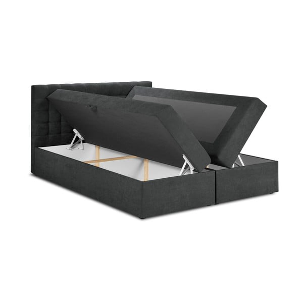 Tmavosivá dvojlôžková posteľ Mazzini Beds Jade, 180 x 200 cm-image-3