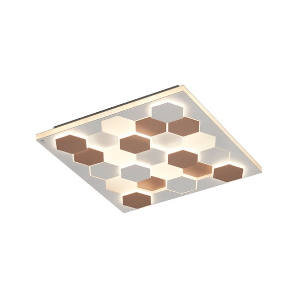 Biele LED stropné svietidlo s hlasovým ovládaním/s ovládaním pomocou mobilnej aplikácie s kovovým tienidlom 55x55 cm Cifavo – CINQUE-image-3