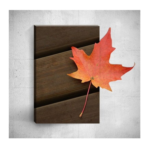 Nástenný 3D obraz Mosticx Autumn Leaf, 40 × 60 cm