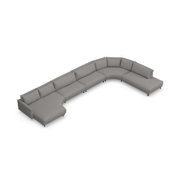 Svetlosivá rohová pohovka (do tvaru "U") Samba – Furninova -image-3