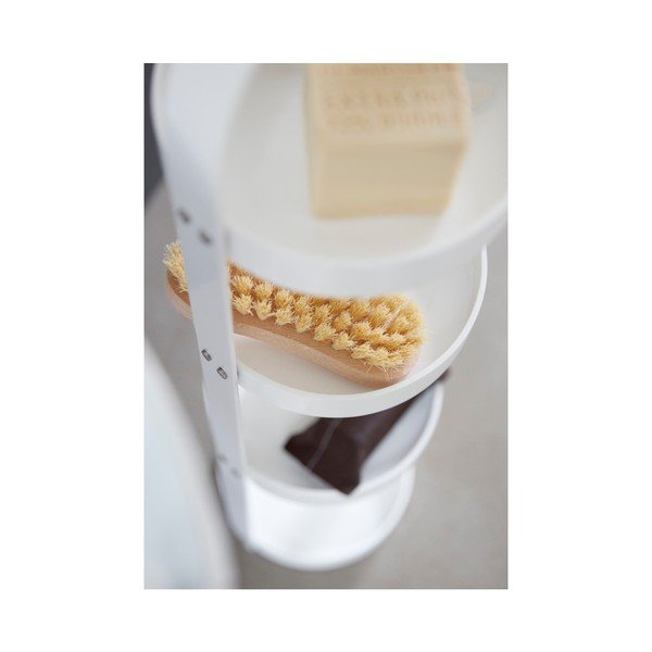 Biely drevený okrúhly štvorposchodový stojan Wireworks Mezza-image-1