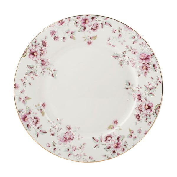 Biely porcelánový tanier Creative Tops Ditsy, ⌀ 26,5 cm