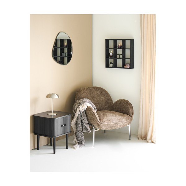 Hnedá/béžová deka 130x180 cm Sira – House Nordic-image-1