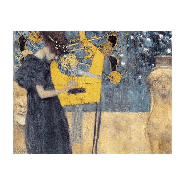 Reprodukcia obrazu Gustav Klimt - Music, 50 x 40 cm