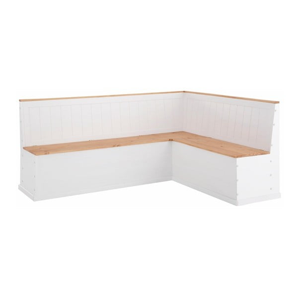 Biela rohová lavica z masívneho borovicového dreva Støraa Silas-image-3