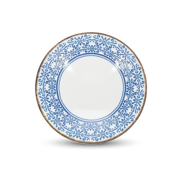 Biela/modrá porcelánová polievková miska 1 l Azul – BonBistro-image-3