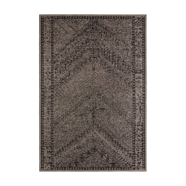 Hnedo-černý vonkajší koberec NORTHRUGS Mardin, 200 x 290 cm