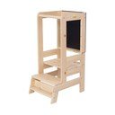 Učiaca veža z borovicového dreva v prírodnej farbe Montessori – Meowbaby