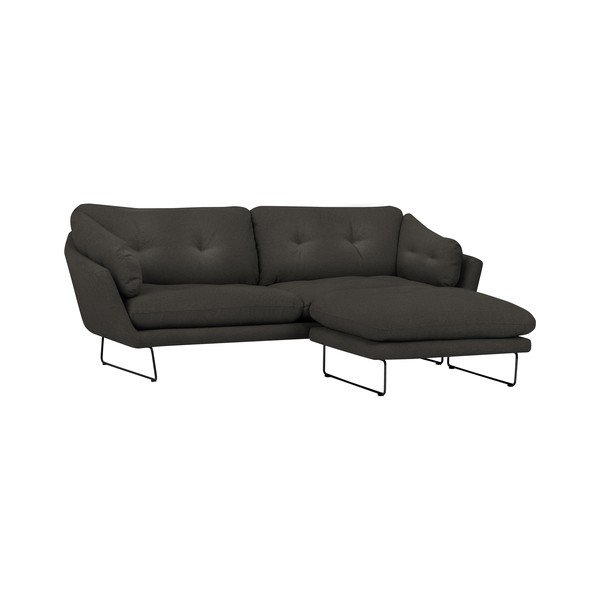 Set sivohnedej pohovky a sedacieho pufu Windsor & Co Sofas Comet-image-1