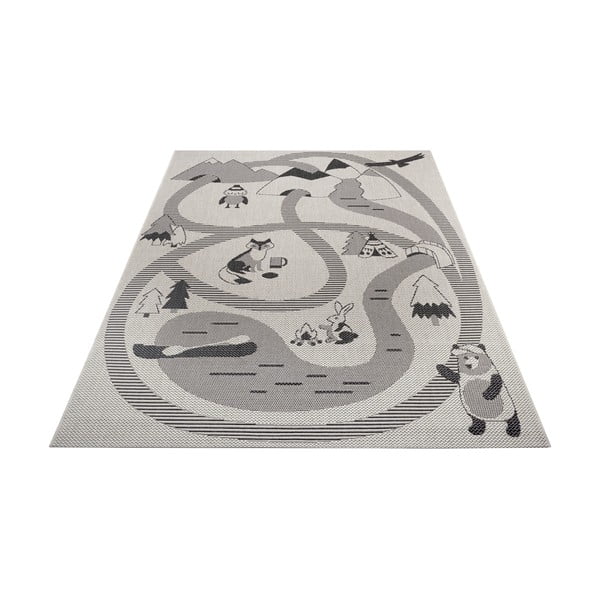 Krémovobiely detský koberec Ragami Animals, 160 x 230 cm-image-2