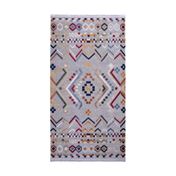 Sivý koberec s prímesou bavlny Vitaus Milas, 120 x 180 cm