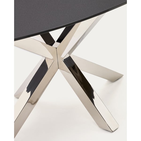 Jedálenský stôl so sklenenou doskou 100x200 cm Argo – Kave Home-image-1