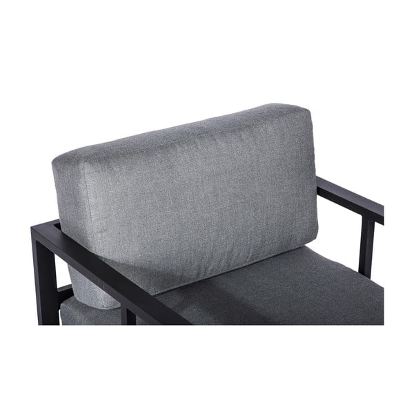 Set grafitovosivých záhradných kresiel Bellisima a čierneho stolíka Loris, ø 35 cm-image-4