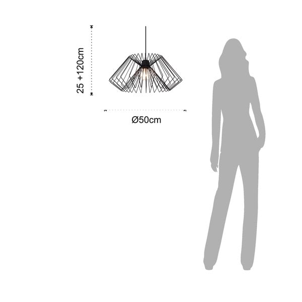 Čierne stropné svietidlo Tomasucci Cage-image-3