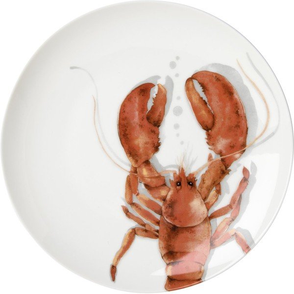 Červený porcelánový tanier ø 25,5 cm Lobster - IHR