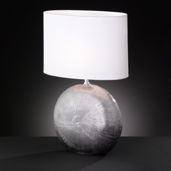 Biela stolová lampa Fischer & Honsel Foro, výška 53 cm-image-1